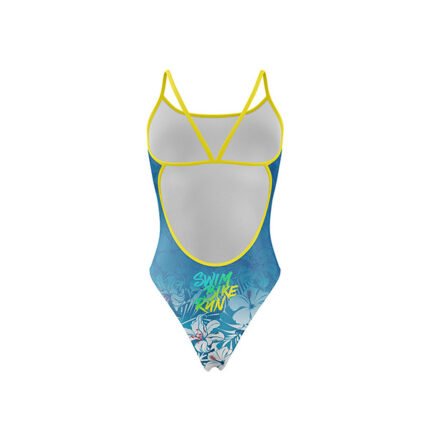 Ideal para nadadoras, triatletas y deportistas que desean destacar con una prenda que ofrece tanto confort como un estilo vibrante y energético.