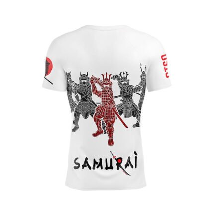 Esta camiseta es perfecta para quienes buscan reflejar valentía y determinación en cada paso, llevando consigo el espíritu de un auténtico samurái.