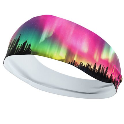 Ideal para corredores, ciclistas, triatletas y deportistas en general, la cinta de cabeza - Auroras Boreales no solo ofrece un toque único a tu equipo deportivo, sino también una funcionalidad óptima para mantenerte concentrado y cómodo mientras disfrutas de tu rendimiento.