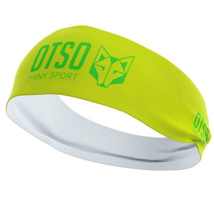 La cinta de cabeza - OTSO Sport Fluo Yellow & Fluo Green es perfecta para deportistas que buscan combinar rendimiento con un estilo audaz y visible, ideal para cualquier tipo de entrenamiento o competición.