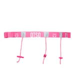 Este cinturón portadorsal rosa es perfecto para quienes buscan un accesorio cómodo, duradero y con estilo, ideal para maratones, triatlones y otras carreras de resistencia.