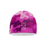 Un gorro que combina funcionalidad y un diseño atrevido, perfecto para destacar con un toque de camuflaje moderno en tonos rosa.