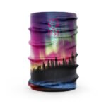 Este protector de cuello no solo captura la apariencia mágica de las auroras boreales, sino que también brinda la sensación de abrigo bajo un cielo lleno de luz y misterio.