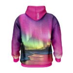 Una sudadera que envuelve con la belleza y el misterio de las auroras boreales, ideal para quienes buscan destacar con estilo y comodidad.