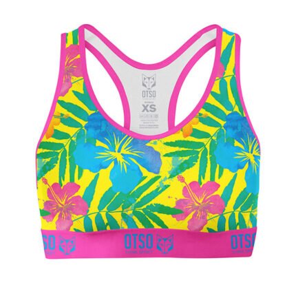 Este top deportivo no solo refleja la belleza natural de las flores, sino que también brinda soporte y libertad de movimiento para quienes buscan comodidad y un toque de elegancia en su rutina de ejercicio.