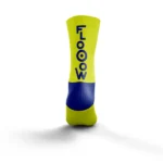 CALCETINES MULTISPORT MEDIUM CUT - FLOOOW FLUO YELLOW / ELECTRIC BLUE - Imagen 2