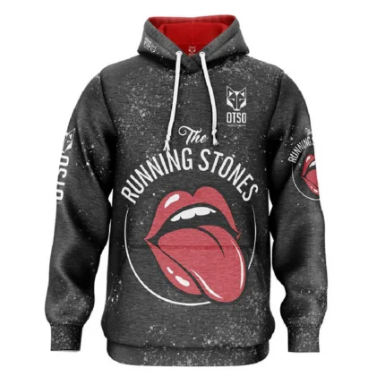SUDADERA - RUNNING STONES BLACK